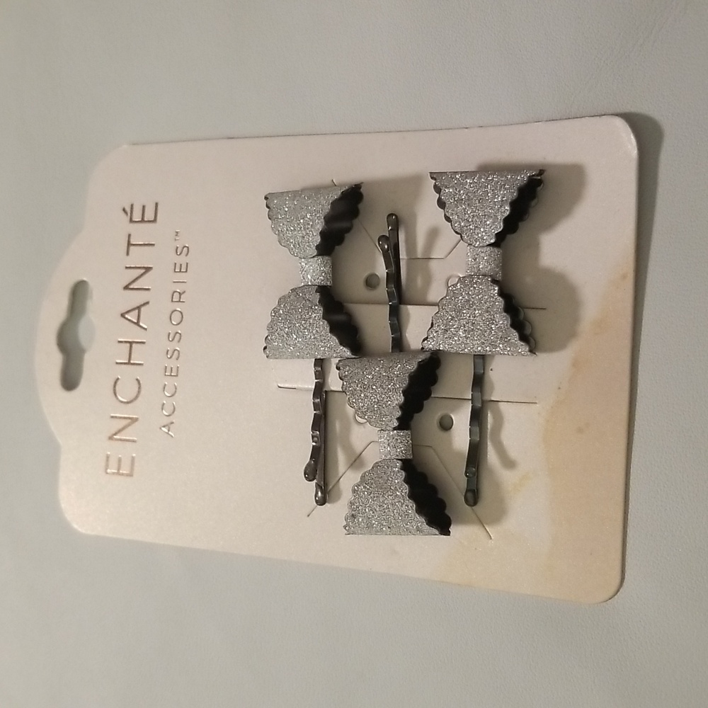 Women's Enchante Accessories; Silver and Black; 2 1/2 inches Each